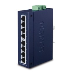 PLANET ISW-801T łącza sieciowe Nie zarządzany L2 Fast Ethernet (10/100) Niebieski