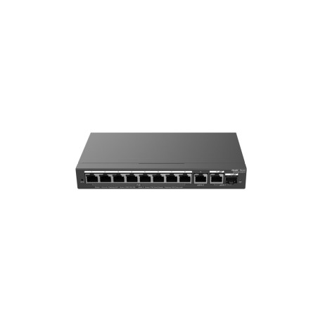 Ruijie Networks RG-ES210GS-P łącza sieciowe Zarządzany L2 Gigabit Ethernet (10/100/1000) Obsługa PoE Czarny