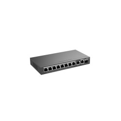 Ruijie Networks RG-ES210GS-P łącza sieciowe Zarządzany L2 Gigabit Ethernet (10/100/1000) Obsługa PoE Czarny