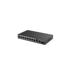 Ruijie Networks RG-ES210GS-P łącza sieciowe Zarządzany L2 Gigabit Ethernet (10/100/1000) Obsługa PoE Czarny