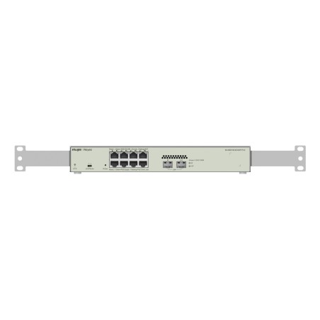 Ruijie Networks RG-NBS3100-8GT2SFP-P-V2 łącza sieciowe Zarządzany L2 Gigabit Ethernet (10/100/1000) Obsługa PoE Metaliczny