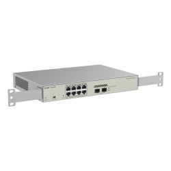 Ruijie Networks RG-NBS3100-8GT2SFP-P-V2 łącza sieciowe Zarządzany L2 Gigabit Ethernet (10/100/1000) Obsługa PoE Metaliczny