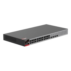 Zarządzalny Switch Ruijie | L2+ | 24 porty 1Gbit + 4 porty SFP 2.5Gbit | 24 porty PoE+ (370W max) | 2 wentylatory, 1 wbudowany