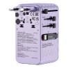 VERBATIM CHARGE 'N' TRAVEL 70W 2C CHOWANY UNIWERSALNY ADAPTER PODRÓŻNY FIOLETOWY