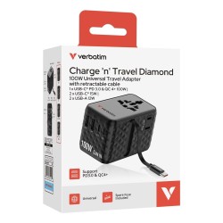 Ładowarka Verbatim Charge ´n´ Travel 100W