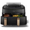 Frytownica powietrzna Philips z podwójną parą NA552/00 Seria 5000 Moc 2750 W Pojemność 9 L RapidAir Plus Czarny