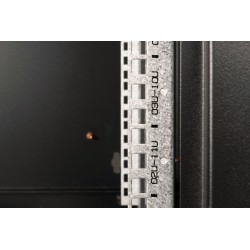 Szafa sieciowa wisząca Unique 19" 12U rack 600x450, drzwi szyba, czarny, niedzielona, złożona, 100kg