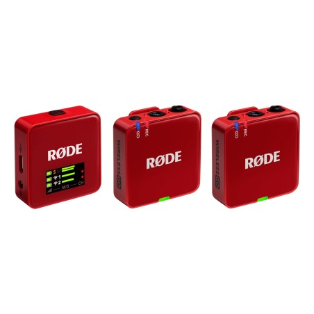 RODE Wireless GO III Red - system mikrofonów bezprzewodowych (czerwony)
