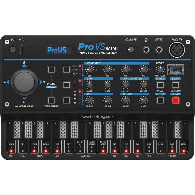Behringer PRO-VS MINI - Syntezator hybrydowy Behringer PRO-VS MINI - Syntezator hybrydowy
