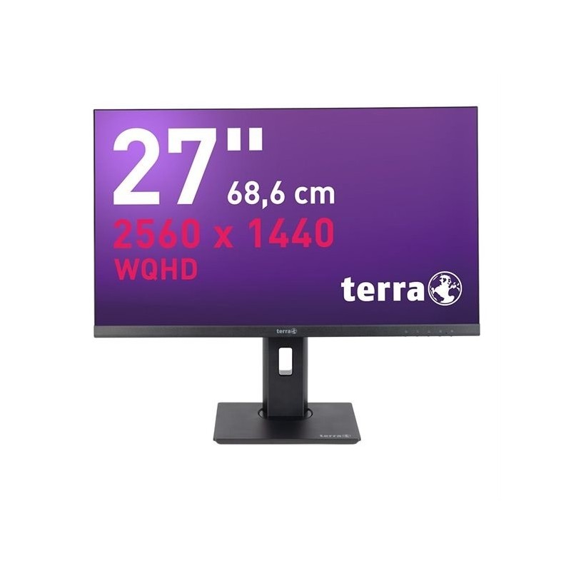 Wortmann AG TERRA 3030223 monitor komputerowy 68,6 cm (27") 2560 x 1440 px Wide Quad HD LCD Czarny