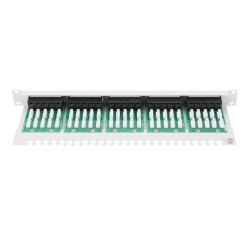 Digitus Panel krosowy (patch panel) ISDN 19" 50x RJ45 (8P4C), LSA poziom, kat.3, nieekranowany, 1U, szary