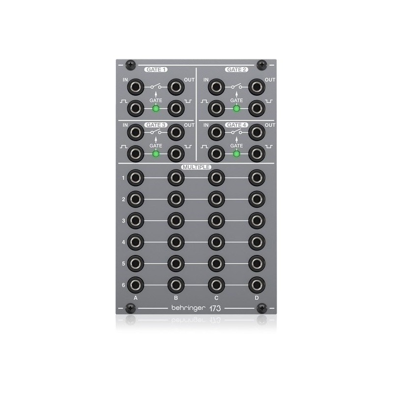 Behringer 173 QUAD GATE/MULTIPLES Moduł syntezatora modularnego Behringer 173 QUAD GATE/MULTIPLES Moduł syntezatora modularnego