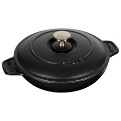Okrągłe naczynie do zapiekania z pokrywką STAUB 40509-579-0 - czarne