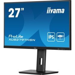 iiyama ProLite XUB2797HSN-B1 monitor komputerowy 68,6 cm (27") 1920 x 1080 px Full HD LED Czarny