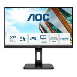 MONITOR AOC LED 27" U27P2CA 68.6 cm (27") 3840 x 2160 pixels 4K Ultra HD LED Czarny