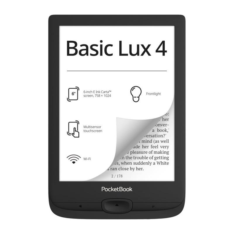 Ebook PocketBook Basic Lux 4 618 6" 8GB Wi-Fi Black