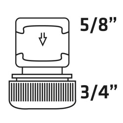 Verto 15G732-30 złącza węży ogrodowych Plastik 30 szt.