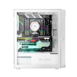 LOGIC OBUDOWA PORTOS ARGB MIDI USB 3.0 WHITE