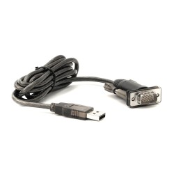 Lindy 42855 kabel równoległy Szary, Przezroczysty 1,5 m USB Typu-A DB-9