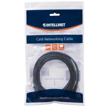 INTELLINET PATCH CORD CAT6 UTP 3,0M CZARNY 100% MI