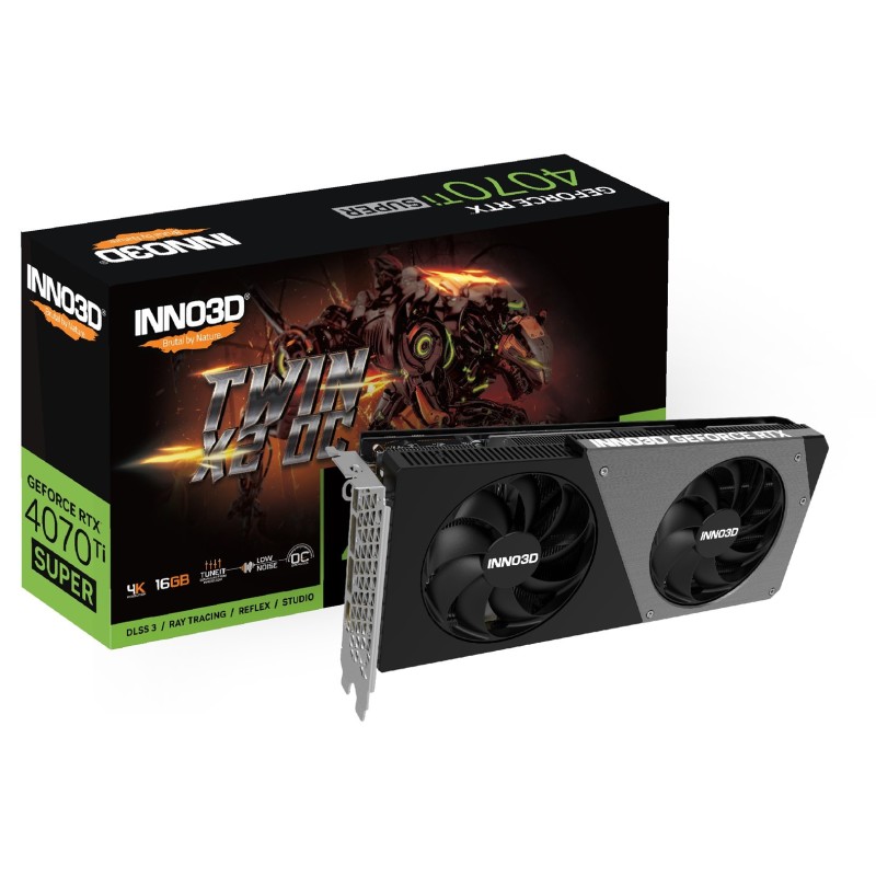 Karta graficzna INNO3D GeForce RTX 4070 Ti SUPER TWIN X2 OC