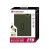 Transcend StoreJet 25M3G zewnętrzny dysk twarde 2 TB 2.5" Micro-USB B 3.2 Gen 1 (3.1 Gen 1) Zielony