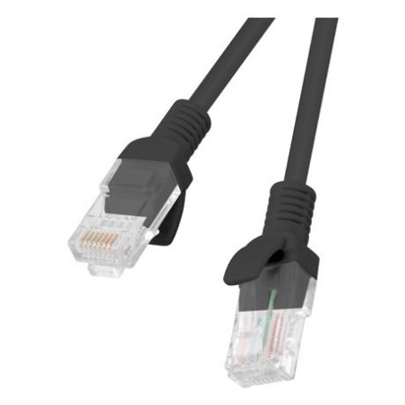 PATCHCORD KAT.5E UTP 2M CZARNY FLUKE PASSED LANBERG 10-PACK