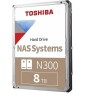 Toshiba N300 NAS dysk twardy 8 TB 7200 RPM 256 MB 3.5" Serial ATA III