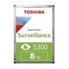 Toshiba S300 Surveillance dysk twardy 8 TB 7200 RPM 256 MB 3.5" Serial ATA III