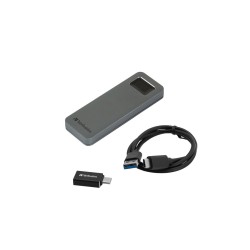 Verbatim 53656 Zewnętrzny dysk SSD 512 GB USB Type-C 3.2 Gen 1 (3.1 Gen 1) Szary