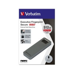 Verbatim 53656 Zewnętrzny dysk SSD 512 GB USB Type-C 3.2 Gen 1 (3.1 Gen 1) Szary