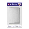 Verbatim Store 'n' Go ALU Slim zewnętrzny dysk twardy 1TB 2.5" USB Type-C 3.2 Gen 1 (3.1 Gen 1) Srebrny