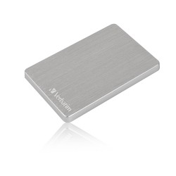 Verbatim Store 'n' Go ALU Slim zewnętrzny dysk twarde 2 TB 2.5" USB Type-C 3.2 Gen 1 (3.1 Gen 1) Srebrny