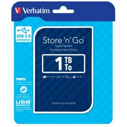 Verbatim Przenośny dysk twardy Store 'n' Go USB 3.0 Portable Hard Drive 1 TB — Niebieski