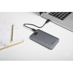 Verbatim 53652 zewnętrzny dysk twarde 1 TB 5400 RPM 2.5" USB Type-C 3.2 Gen 1 (3.1 Gen 1) Szary