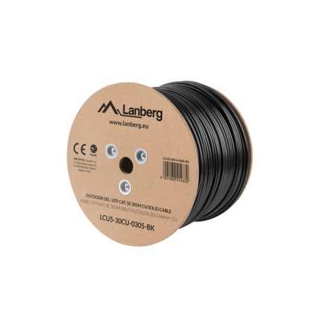 Kabel U/UTP Lanberg LCU5-30CU-0305-BK (UTP 305m kat. 5e kolor czarny)