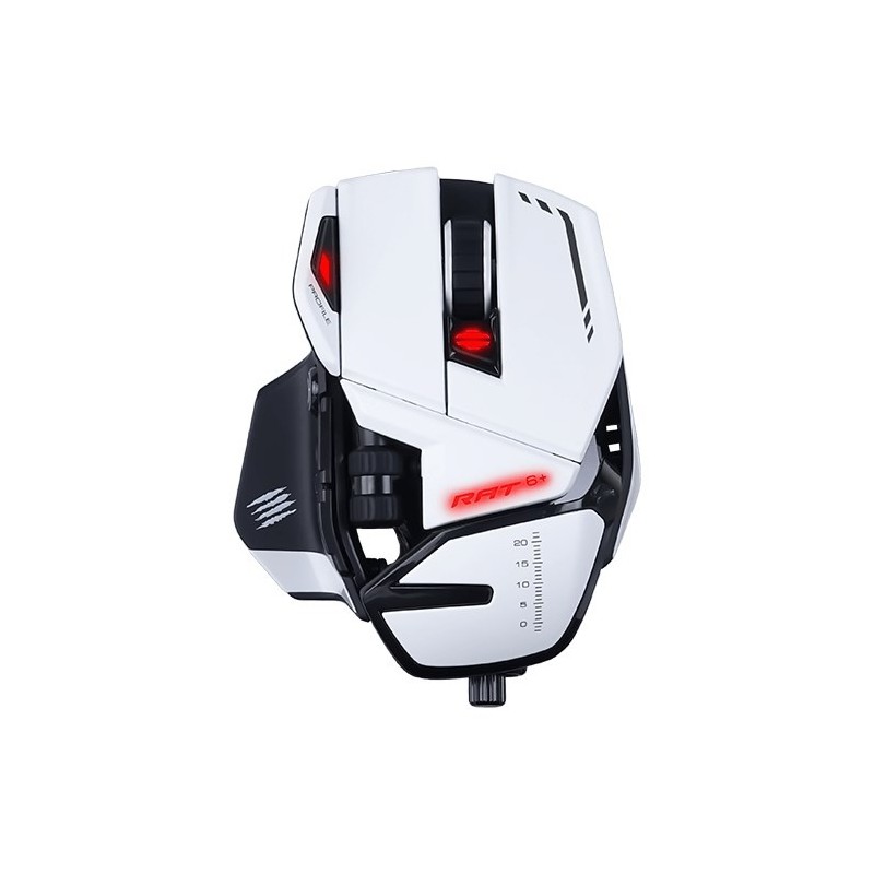 Mysz przewodowa Mad Catz R.A.T. 6+ White