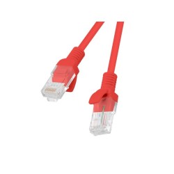 Patchcord UTP Lanberg PCU5-10CC-0050-R (RJ45 - RJ45 0,50m UTP kat. 5e kolor czerwony)