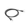 Patchcord UTP Lanberg PCU6-10CC-0100-BK (RJ45 - RJ45 1m UTP kat. 6 kolor czarny)