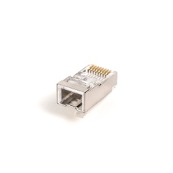 Wtyk RJ45 (8P8C) przelotowy, kat.6, ekranowany, AWG 26-24, opakowanie 100 szt.