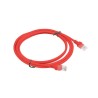 Patchcord UTP Lanberg PCU5-10CC-0200-R (RJ45 - RJ45 2m UTP kat. 5e kolor czerwony)