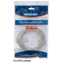 INTELLINET PATCHCORD CAT6 UTP 1M SZARY 100% MIEDŹ 340373