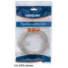 INTELLINET PATCHCORD CAT6 UTP 1M SZARY 100% MIEDŹ 340373