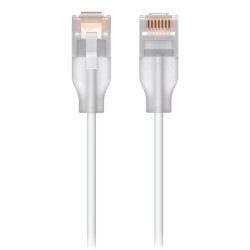 Ubiquiti UACC-Cable-Patch-EL-0.15M-W-24 kabel sieciowy Półprzezroczysty, Biały 0,15 m Cat6