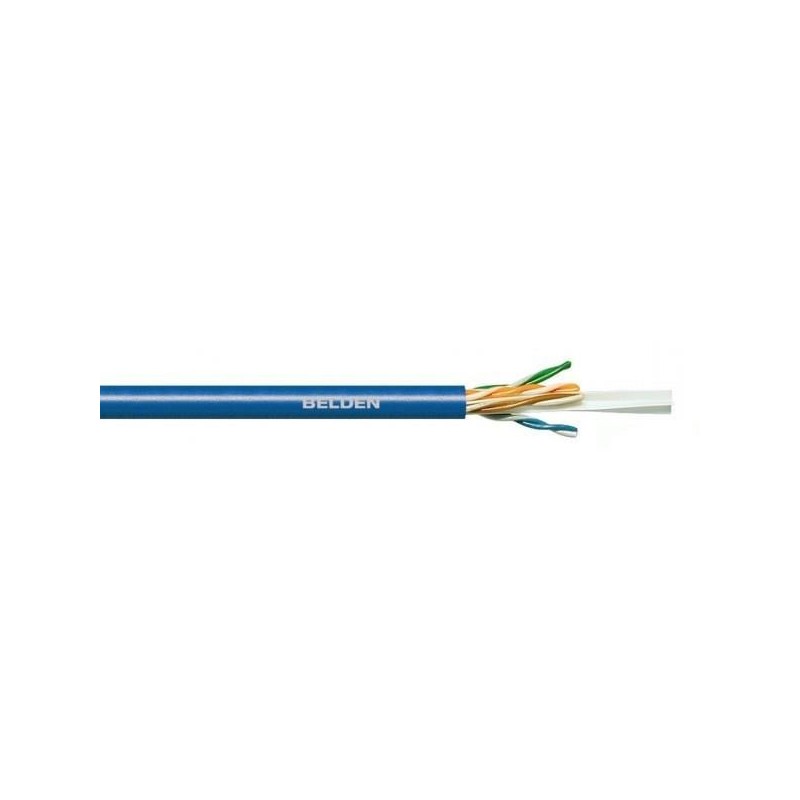 Kabel instalacyjny BELDEN kat.6, U/UTP, Eca, AWG 23/1, PVC, 305m, niebieski, karton