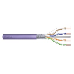Digitus Kabel instalacyjny kat.6, F/UTP, Dca, AWG 23/1, LSOH, 500m, fioletowy, szpula