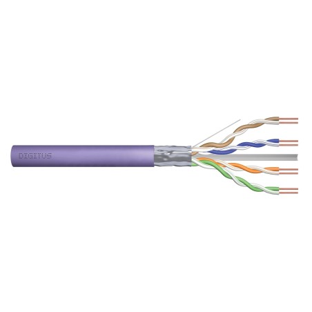 Digitus Kabel instalacyjny kat.6, F/UTP, Dca, AWG 23/1, LSOH, 500m, fioletowy, szpula