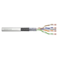 Kabel typu linka DIGITUS kat.6, SF/UTP, AWG 26/7,LSOH, 100m, szary, karton