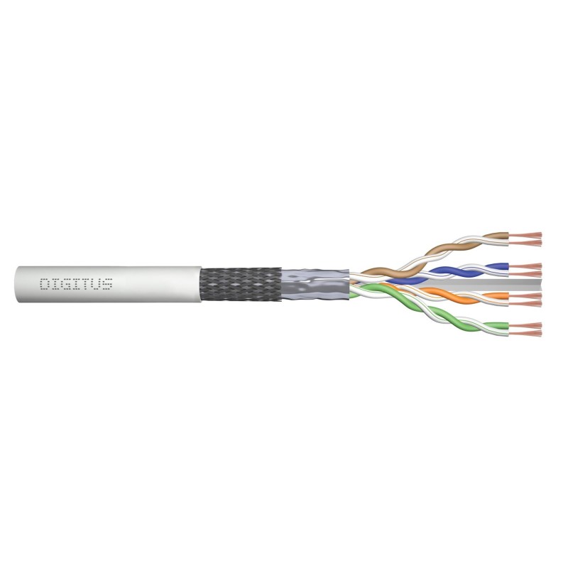 Kabel typu linka DIGITUS kat.6, SF/UTP, AWG 26/7,LSOH, 100m, szary, karton