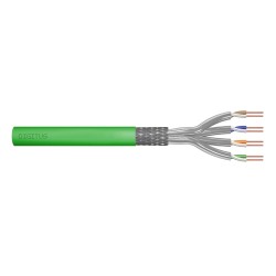 Kabel instalacyjny DIGITUS kat.8.2, S/FTP, Dca, AWG 22/1, LSOH, 50m, zielony, szpula